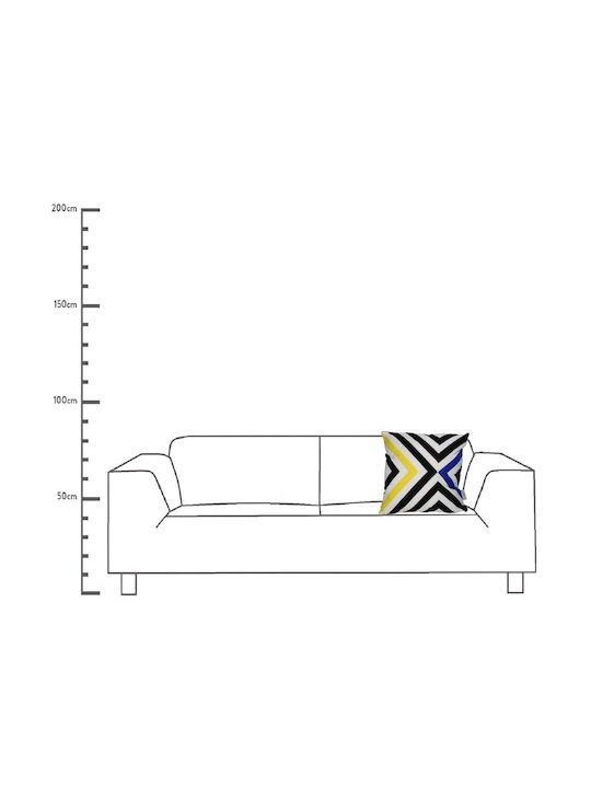 ArteLibre Sofa-Kissen aus 100% Baumwolle Mehrfarbig 45x45cm