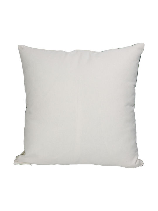 ArteLibre Sofa Cushion Pillow Leaf Palm Green 100% Cotton Green 45x45cm