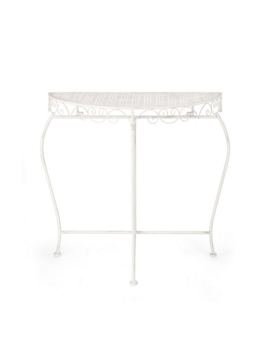 Emily Metal Console Table Ecru L75xW36xH75cm