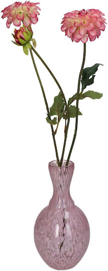 ArteLibre Glass Vase Pink Diameter 12xHeight 23cm