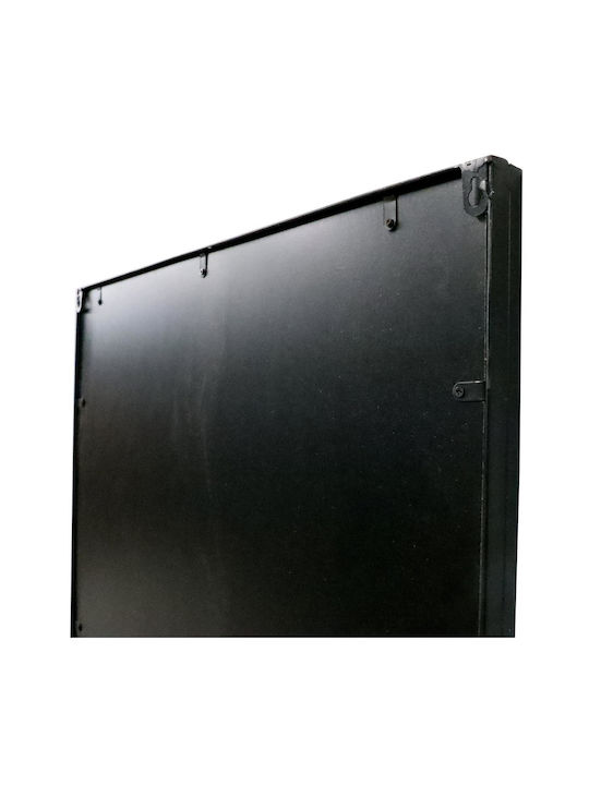 ArteLibre Wall Mirror Full Length with Black Metallic Frame 200x64.5cm 1pcs