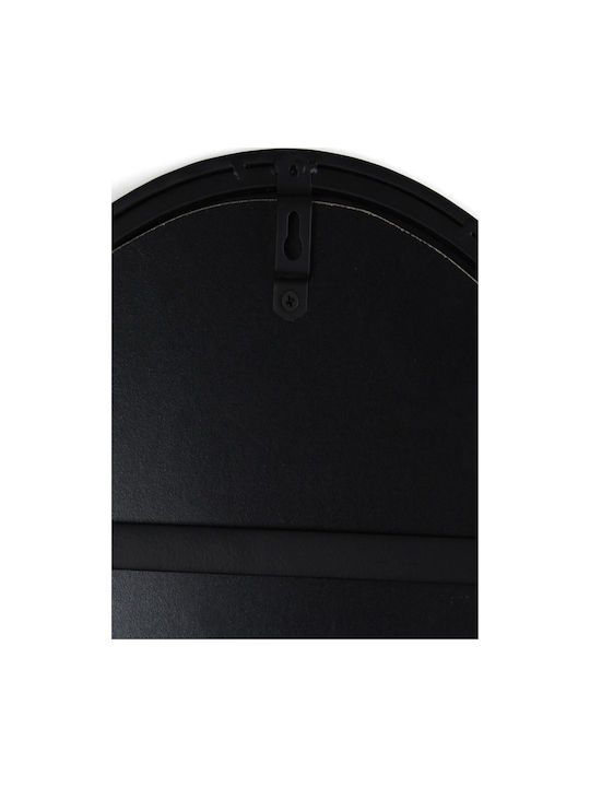 ArteLibre Oglindă de Perete cu Negru Ramă din Metalic 98x34cm 1buc