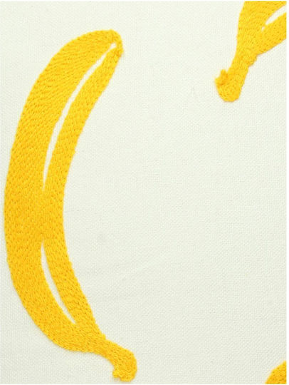 ArteLibre Sofa Cushion 100% Cotton Yellow 45x45cm