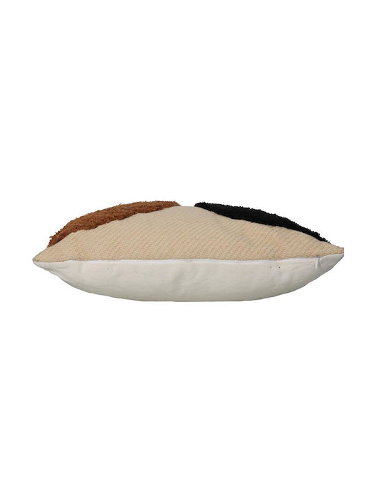 ArteLibre Sofa Cushion Made of 100% Cotton Brown 45x45cm