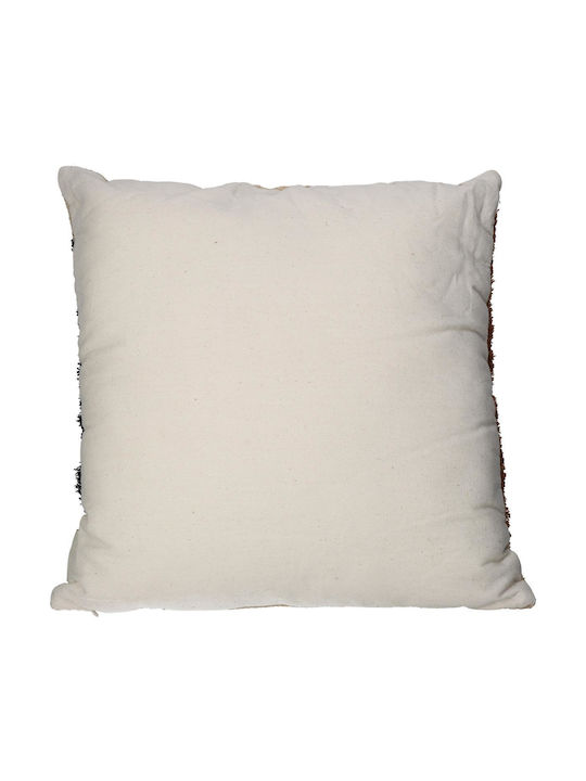 ArteLibre Sofa Cushion Made of 100% Cotton Brown 45x45cm