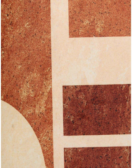 ArteLibre Velvet Sofa Cushion in Terracotta 45x45cm