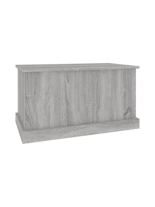 vidaXL Sonoma Дърво Кутия за съхранение с капак Сив 70x40x38см 1бр
