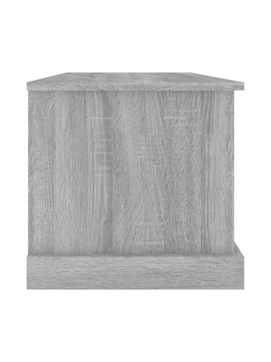 vidaXL Sonoma Дърво Кутия за съхранение с капак Сив 70x40x38см 1бр