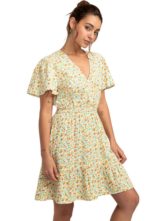 Spring Light Summer Mini Dress Wrap Salt Crystal
