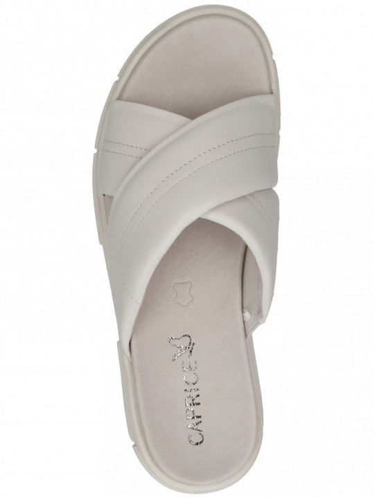 Leather Women's Flat Sandals Anatomic Off White
