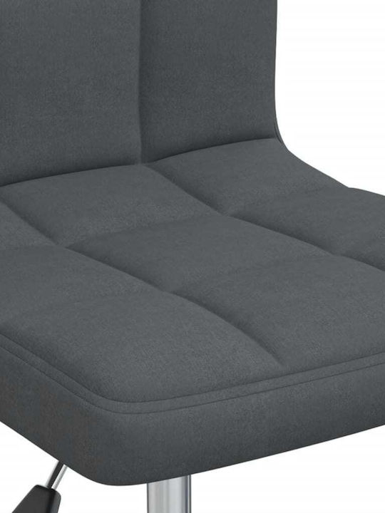 Rotativă Scaun Vizitator cu Roți Dark Grey 40x47x74.5cm 1buc