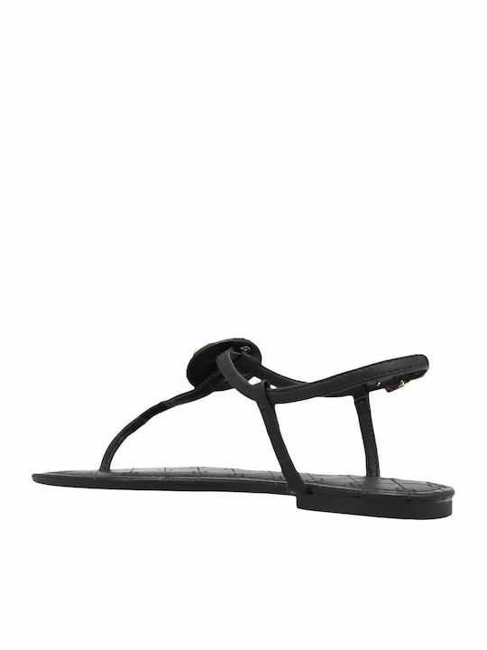 Damen Flache Sandalen Schwarz
