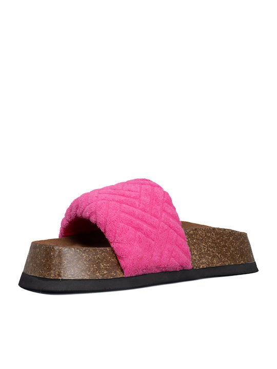 Flache Sandalen für Damen in Fuchsie Farbe
