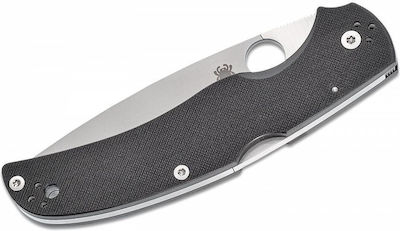 Spyderco Native Chief Pocket Knife Black with Blade made of Stainless Steel in Sheath