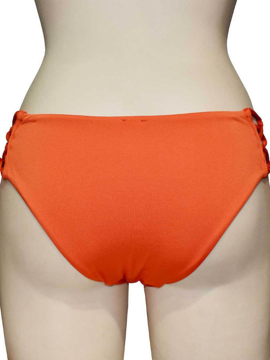 Blu4u Bikini Slip mit Schnürchen Orange