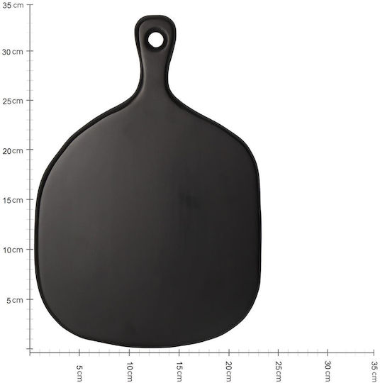 ArteLibre Schneidebrett Hölzernes Schwarz 34x23.5cm 1Stück