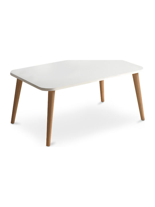 Rechteckiger Zentraler Kaffeetisch Soul Holz Weiß M90xL55xH41cm GP022-0031 1