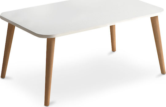 Rechteckiger Zentraler Kaffeetisch Soul Holz Weiß M90xL55xH41cm GP022-0031 1
