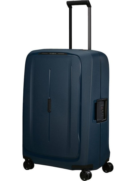 Samsonite Essens Valiză Mare De Călătorie Dură Albastră Cu 4 Roți Înălțime 75 Cm