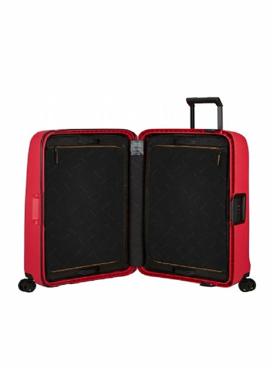 Samsonite Essens Large Travel Suitcase Hard Red with 4 Wheels Height 75cm 146912-A011