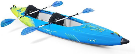 Aquatone Glacier High Performance TK-601 Надуваем Каяк Плажна чанта 2 души Син