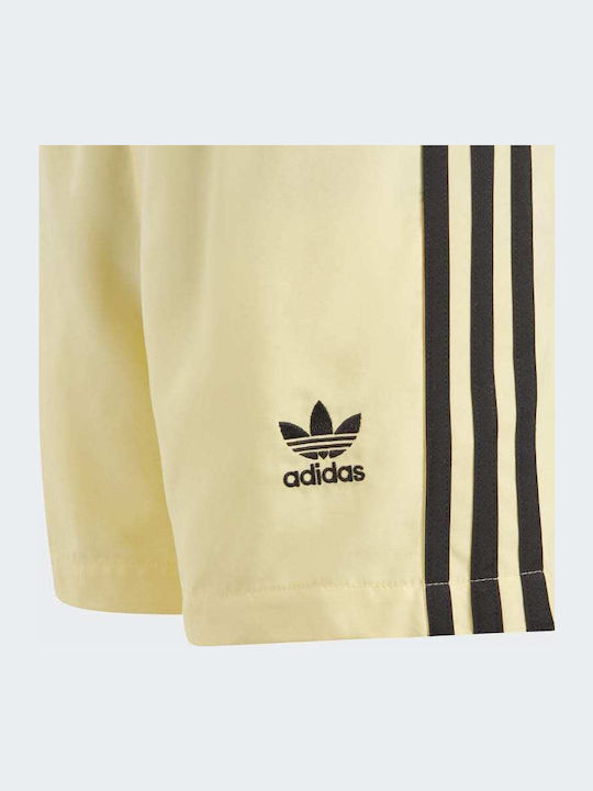 adidas 3-Stripes Costum de baie pentru copii Pantaloni scurți de înot Galben