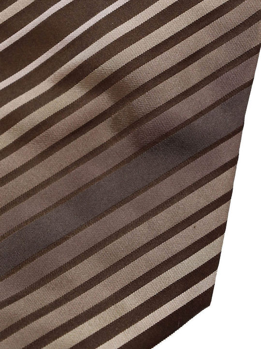 Giorgio Armani Ανδρική Γραβάτα Μεταξωτή με Σχέδια σε Καφέ Χρώμα