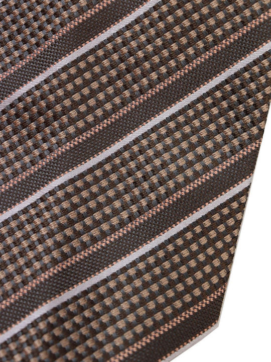 Giorgio Armani Silk Men's Tie Printed Brown