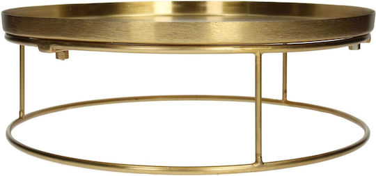 ArteLibre Διακοσμητικός Δίσκος Metallisch Rund 51x51x15cm 2Stück