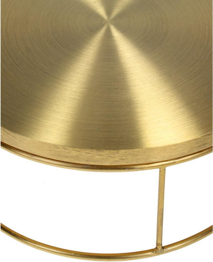 ArteLibre Διακοσμητικός Δίσκος Metallisch Rund 51x51x15cm 2Stück