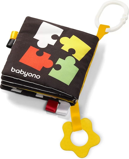 Babyono Hanging Baby Toy for Car with Teether My Contrast Book