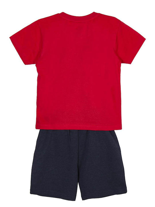 Cerda Kids Clothing Set with Shorts with Shorts 2pcs Red