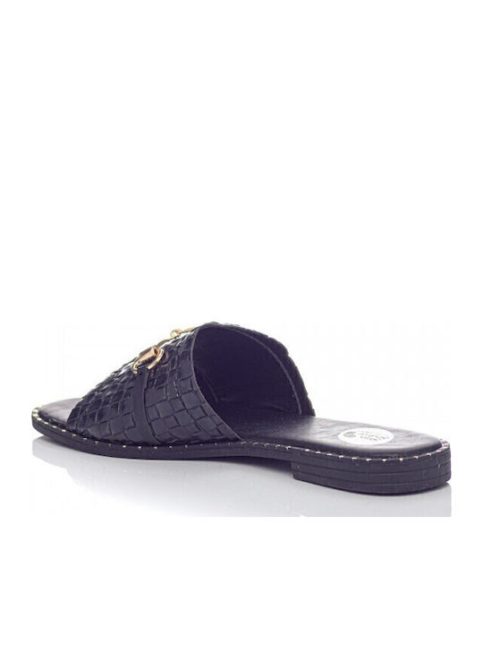 Flache Sandalen für Damen Anatomisch in Schwarz Farbe