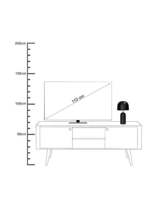 ArteLibre Metal Table Lamp with Black Shade and Base