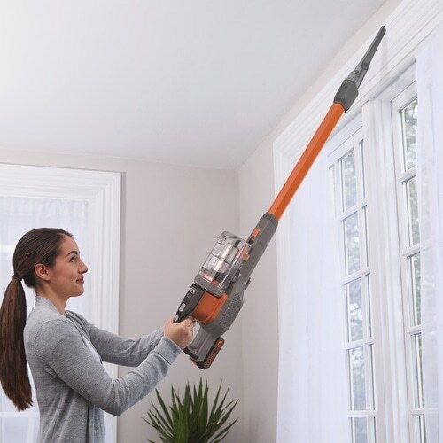 Black & Decker BHFEV182C Επαναφορτιζόμενη Σκούπα 2 σε 1 Stick & Χειρός 18V Πορτοκαλί