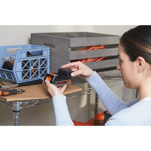 Black & Decker BHFEV182C Επαναφορτιζόμενη Σκούπα 2 σε 1 Stick & Χειρός 18V Πορτοκαλί