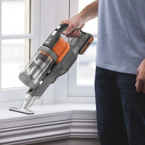 Black & Decker BHFEV182C Επαναφορτιζόμενη Σκούπα 2 σε 1 Stick & Χειρός 18V Πορτοκαλί