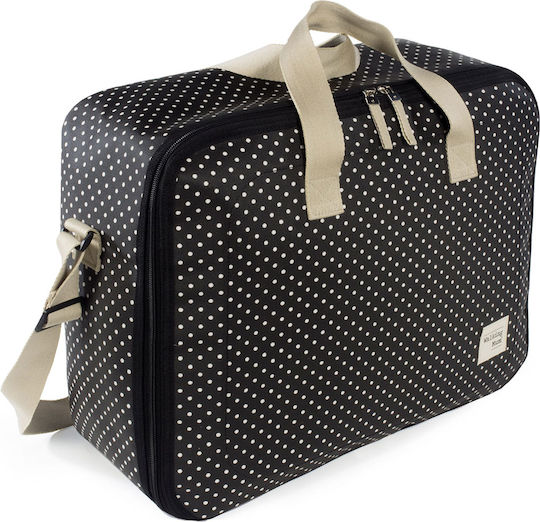 Walking Mum Shoulder/Hand Diaper Bag Emily Black 49x17x39cm.