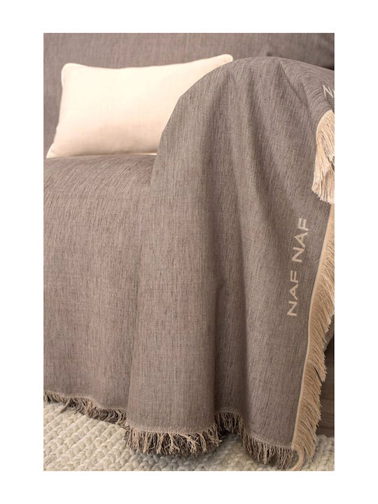 Naf Naf Highline Ριχτάρι Τριθέσιου Καναπέ Chenille 180x300εκ. 358/127 L Gray