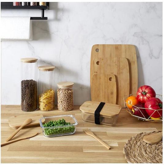 Βάζο Ζυμαρικών με Καπάκι Γυάλινο Διάφανο 1600ml