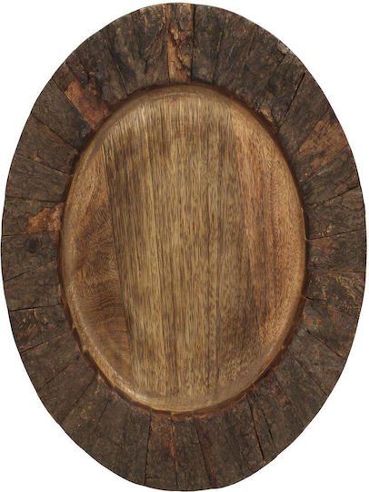 ArteLibre Διακοσμητικός Δίσκος Hölzernes Rund 30x30x2.5cm 1Stück