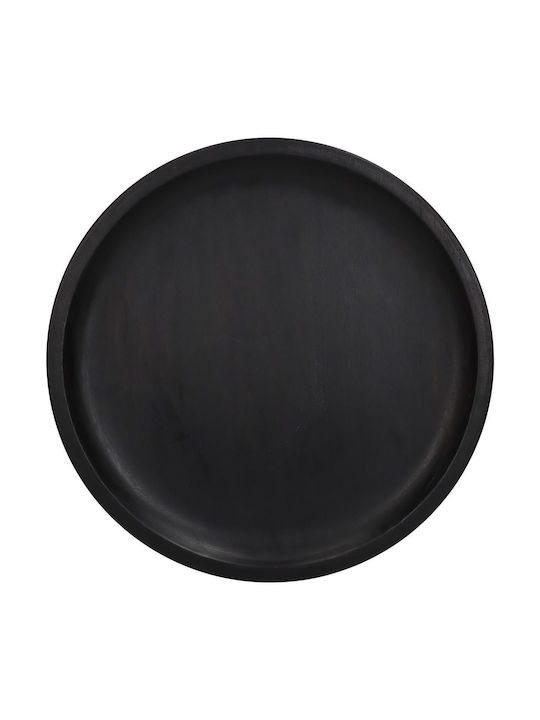 ArteLibre Wooden Round Decorative Tray 30.5x30.5x2.5cm