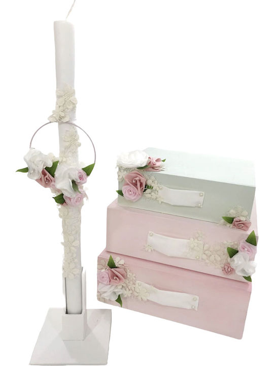Έλενα Μανάκου Floral Suitcases Βαπτιστικό Πακέτο με Θέμα Λουλούδια