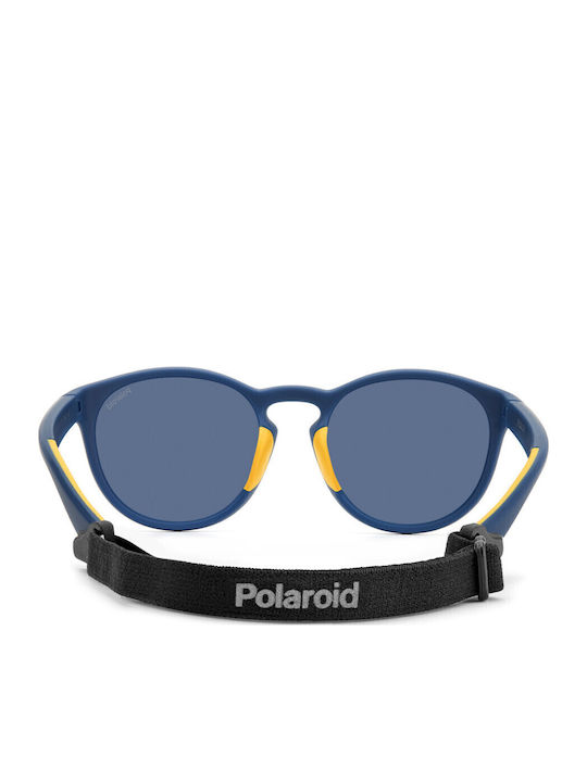 Polaroid Herren Sonnenbrille mit Blau Kunststoff Gestell und Blau Polarisiert Linse PLD7050/S PJP/C3
