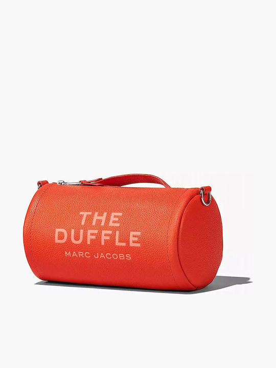 Duffle Δερμάτινη Γυναικεία Τσάντα Χιαστί Πορτοκαλί