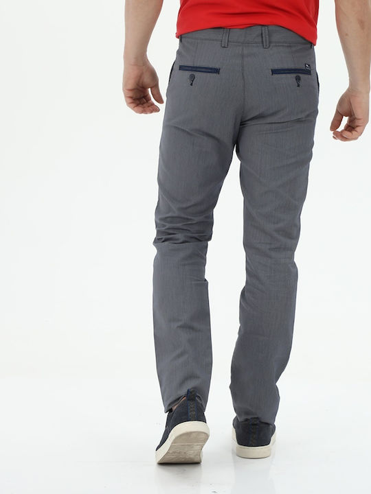 Dors Men's Trousers Chino in Slim Fit Blue