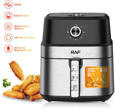 Raf R-5319 Air Fryer 6.5lt Gray