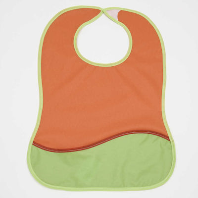 X-treme Baby Waterproof Bib Plastic with Hoop & Loop Fastener & Pocket Multicolored 2pcs