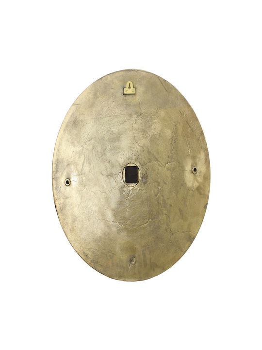 ArteLibre Wanduhr Metallisch Gold Ø75cm