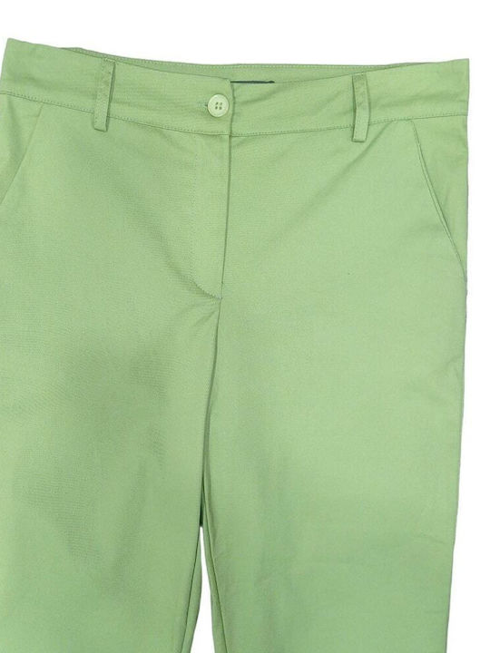 Pantaloni chinos pentru femei Loca Verde - Verde